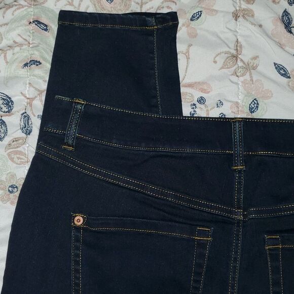 INC International Concepts Mid Rise Skinny Jeans Dark Blue Denim sz 16 W NWOT - Picture 7 of 8